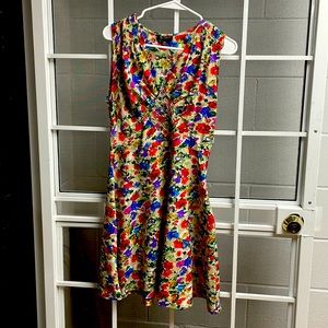 Top Shop floral sleeveless dress size 6